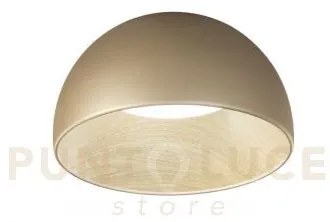 Plafoniera led coco oro 30w 3840 lm 3000 4000 6500k d.35cm effetto ...