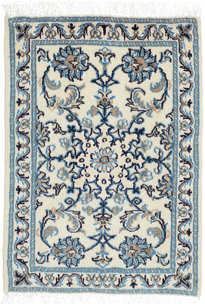 Nain Tappeto persiano 60 x 90 Beige (Iran) Annodato A Mano