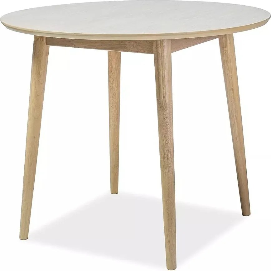 Tavolo Nelson rotondo in rovere miele – 90x75 cm