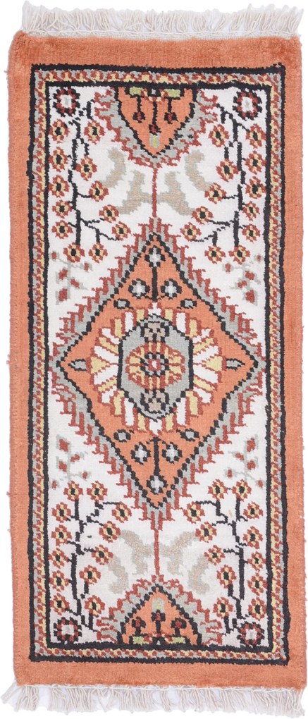 Agra Tappeto orientale 30x60 (Indian) Annodato A Mano