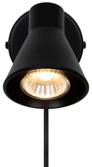Nordlux - Lampada da parete EIK 1xGU10/35W/230V nera