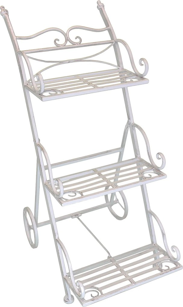 DORIAN - eatagere bianco ossidato