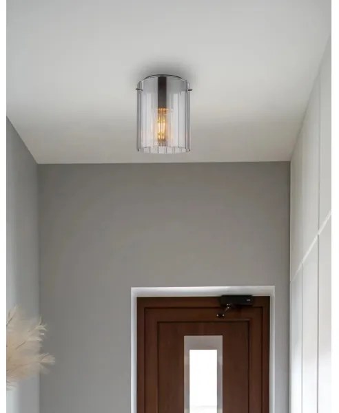 Globo 15904DS - Plafoniera TULIVAR 1xE27/40W/230V diametro 18 cm grigio