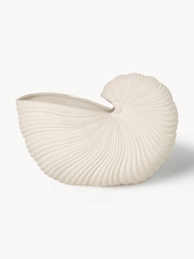 Vaso per fiori a forma di conchiglia Shell, larg. 31 cm