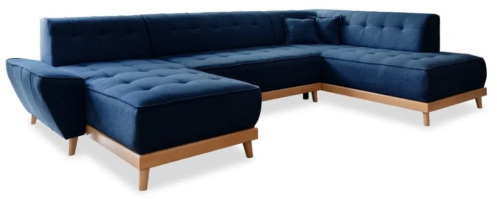Divano letto a U blu navy, angolo destro Dazzling Daisy - Miuform