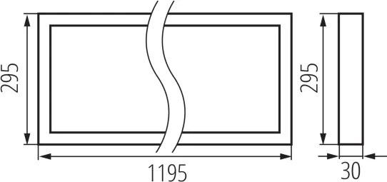 Kanlux 39237 - Pannello LED per controsoffitto BLINGO UAIO LED/38W/230V 120x30 cm CRI 90 UGR<19