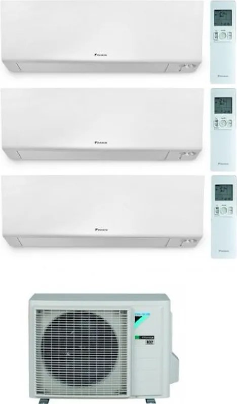 Daikin - Condizionatore trialsplit serie Perfera ftxm25a+ ftxm35a + ftxm35a +3mxm68a9 9000 12000 12000 Btu codice prod: FTXM25A FTXM35A(2) 3MXM68A9