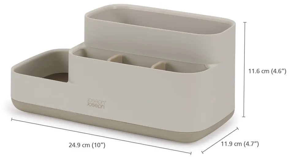 Organizzatore bagno beige EasyStore - Joseph Joseph