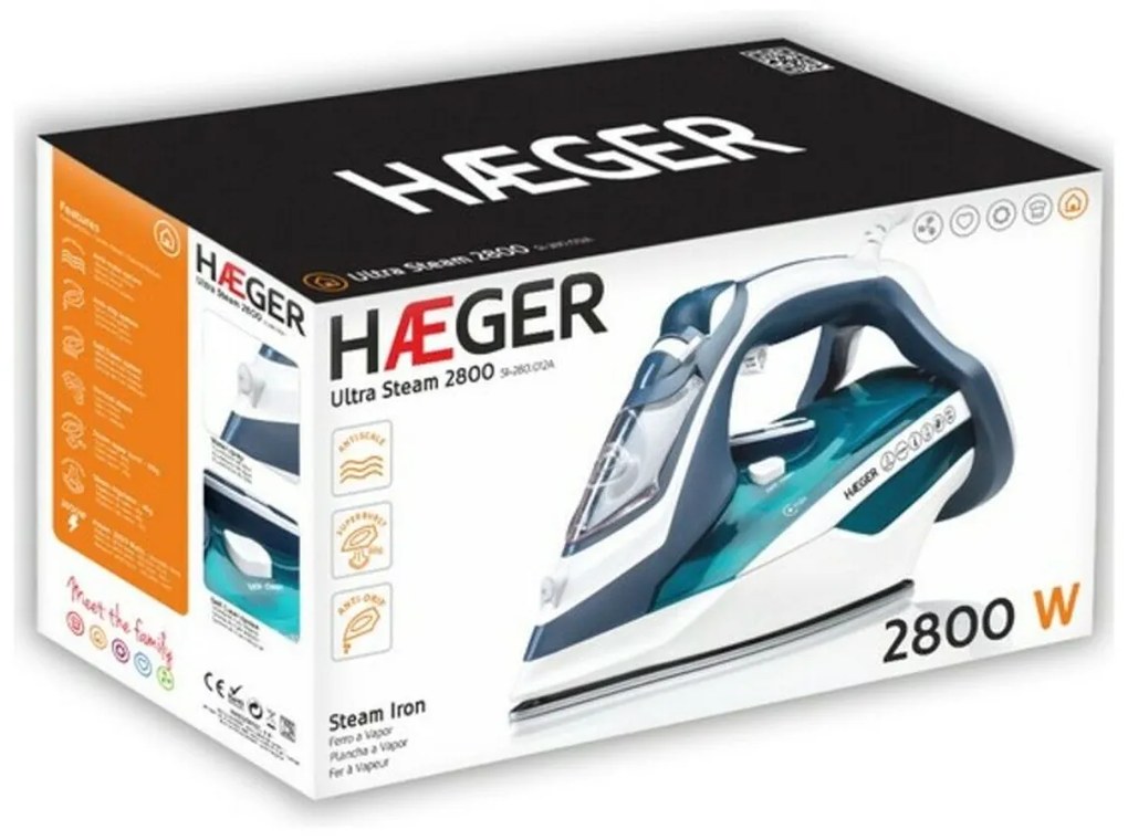 Ferro da Stiro a Vapore Haeger Ultra Steam SI-280.012B 2800W