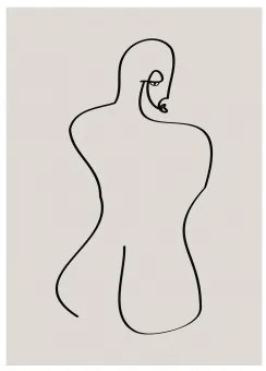 Set di 2 poster decorativi (50x70 cm) Osuna Grigio Talpa Chiaro - Sklum