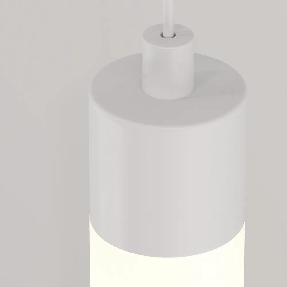 Lampadario A Sospensione Moderno Ray Alluminio Bianco Luce Led Integrato 20W