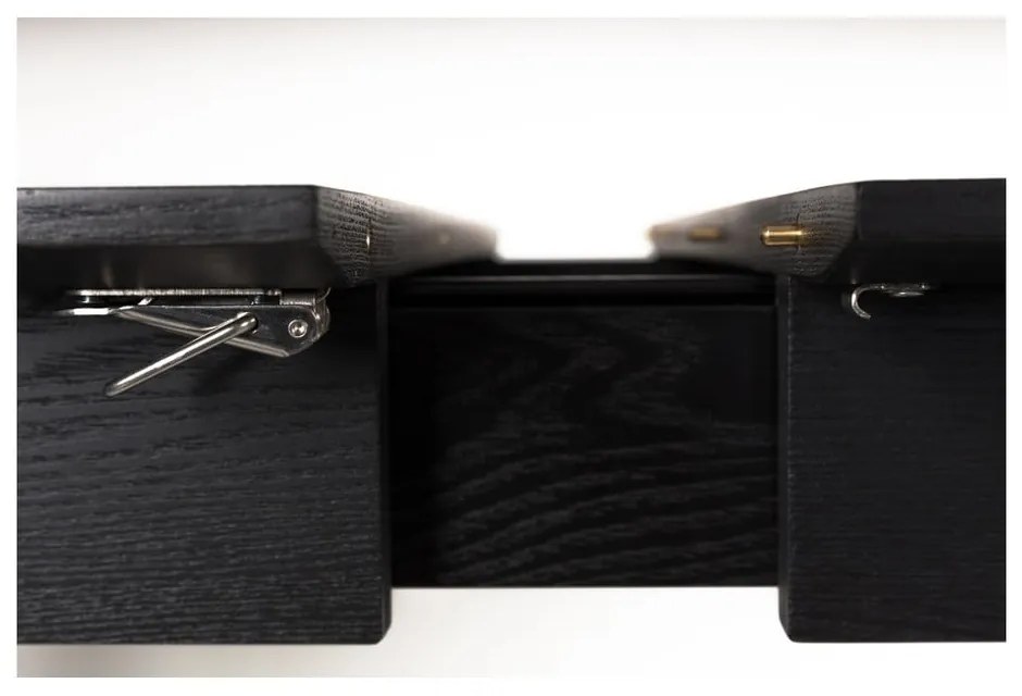 Tavolo da pranzo pieghevole nero , 120 x 80 cm Glimps - Zuiver