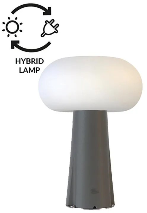 Lampione da giardino LED con sensore di moviemtno, Bruna H 44.5 cm, antracite 750 LUMEN, IP65 NEWGARDEN