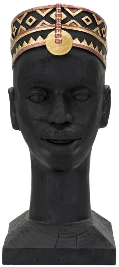 Statua Etnica Uomo Masai 25x25x56 cm