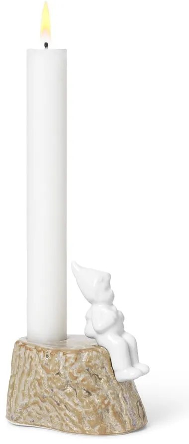 Portacandele natalizio in porcellana e gres, lunghezza 9 cm Christmas Tales - Kähler Design