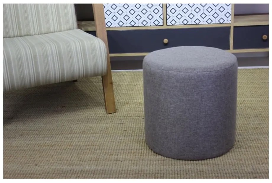 Sgabello grigio Silindir - Balcab Home