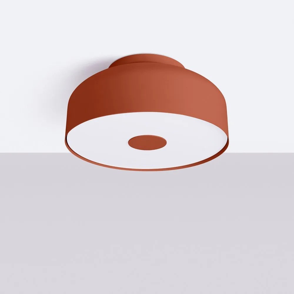 Plafoniera arancione ø 30 cm Blacko – Sollux