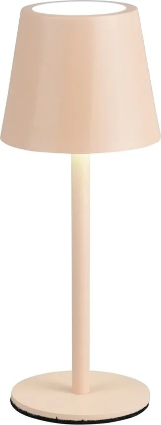 Lampada da tavolo LED color crema con paralume in metallo (altezza totale 21 cm) Diaz – Trio