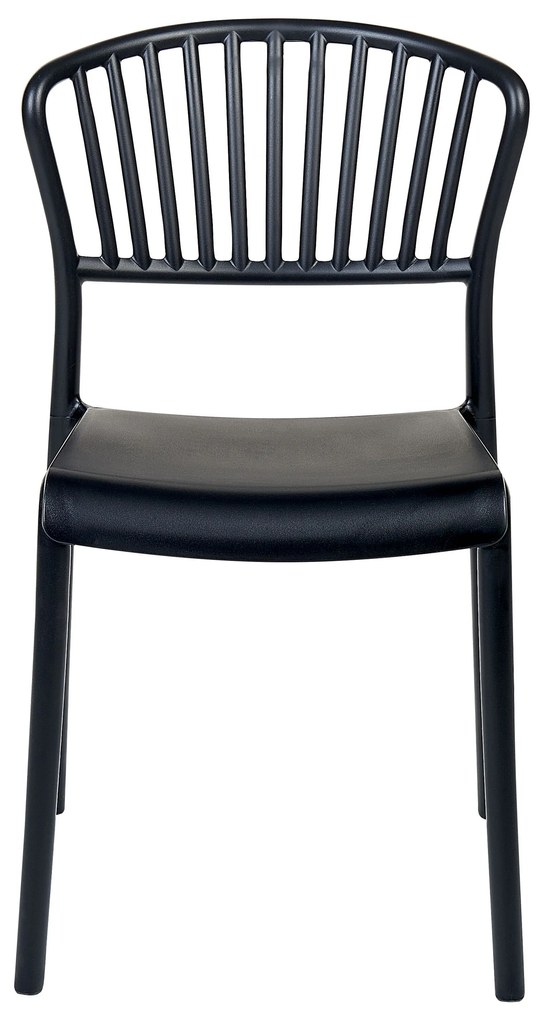 Set di 4 sedie da pranzo nero GELA Beliani