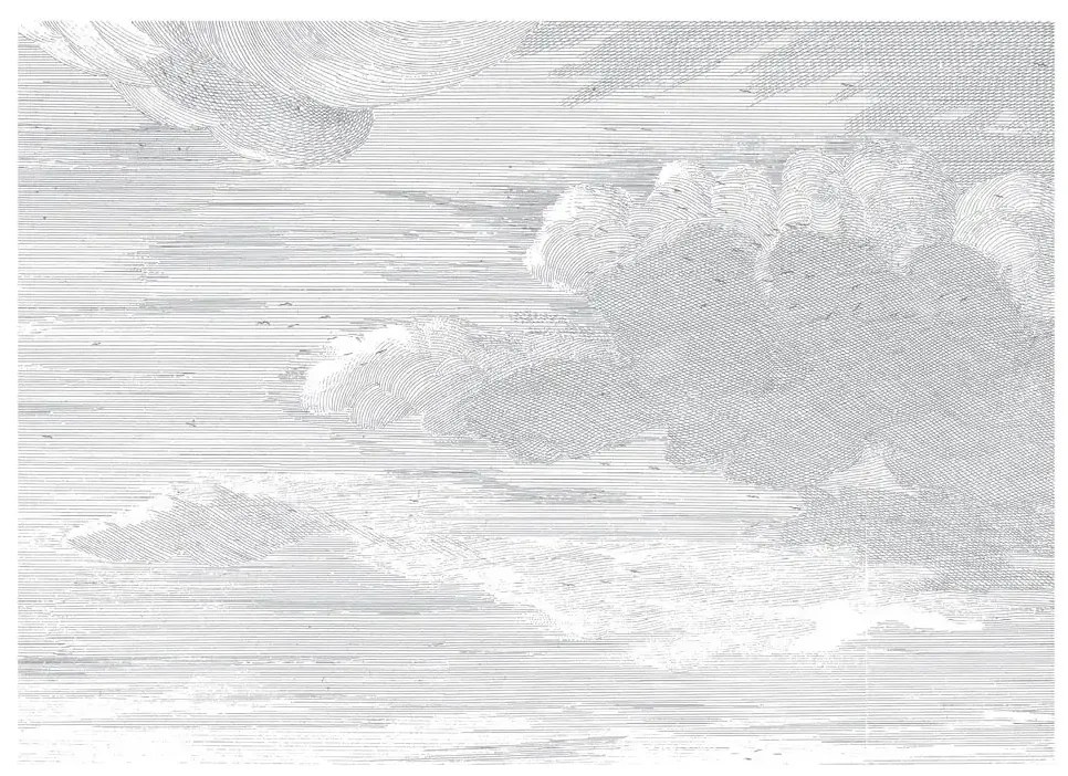 KEK Amsterdam Carta da parati panoramica Engraved Clouds 1 - XL