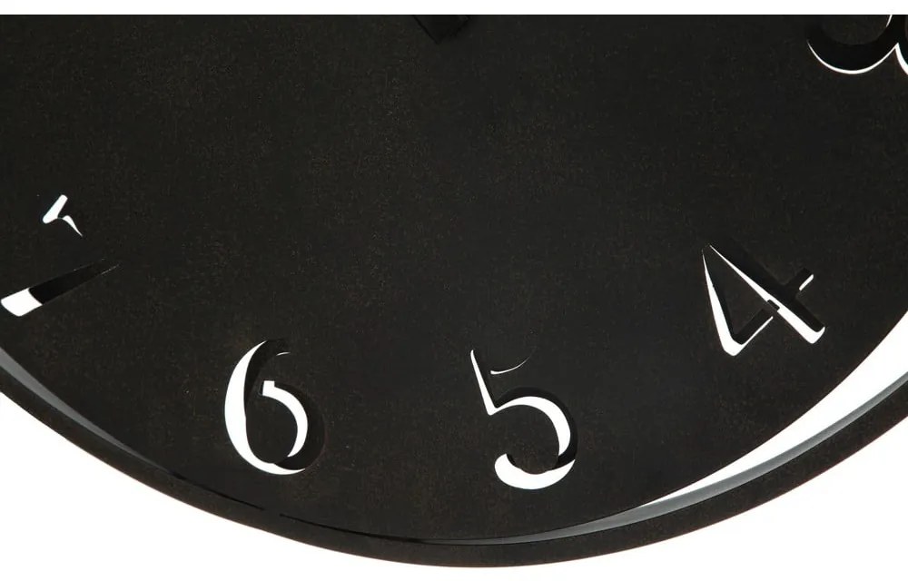 Orologio da parete nero Circle, ⌀ 60 cm - Mauro Ferretti