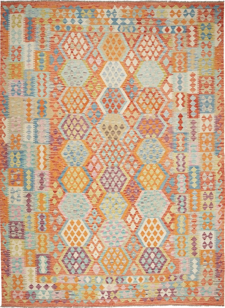 Kilim Tappeto 350x260 (Pakistan) Tessuto A Mano