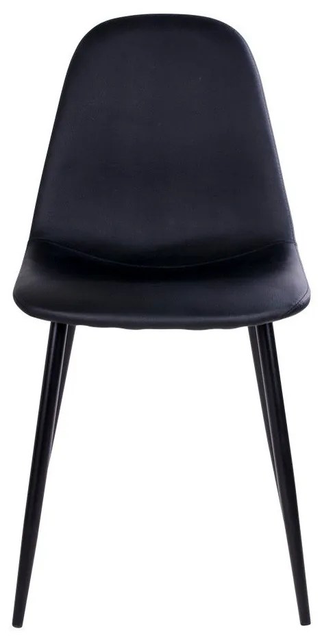 Set di 2 sedie nere con gambe nere Stoccolma - House Nordic