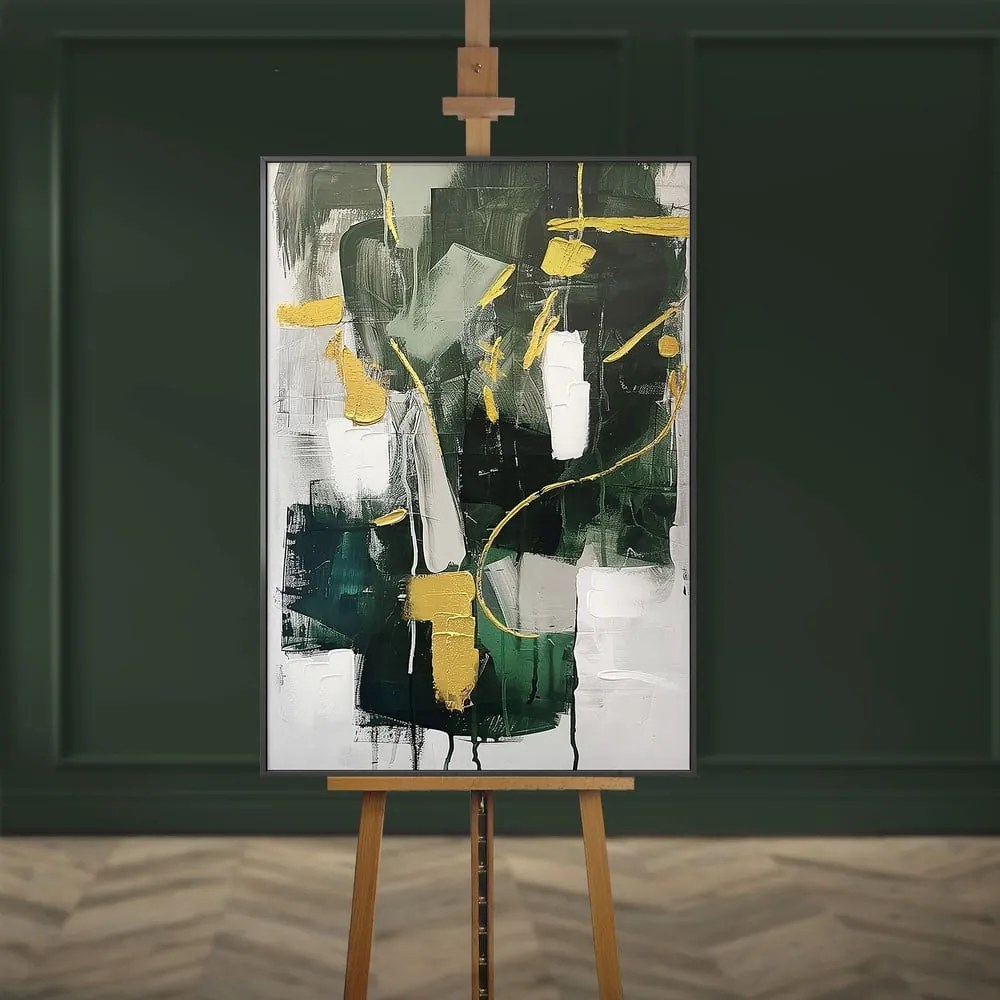 Quadro con elementi dipinti a mano 70x100 cm For – Styler