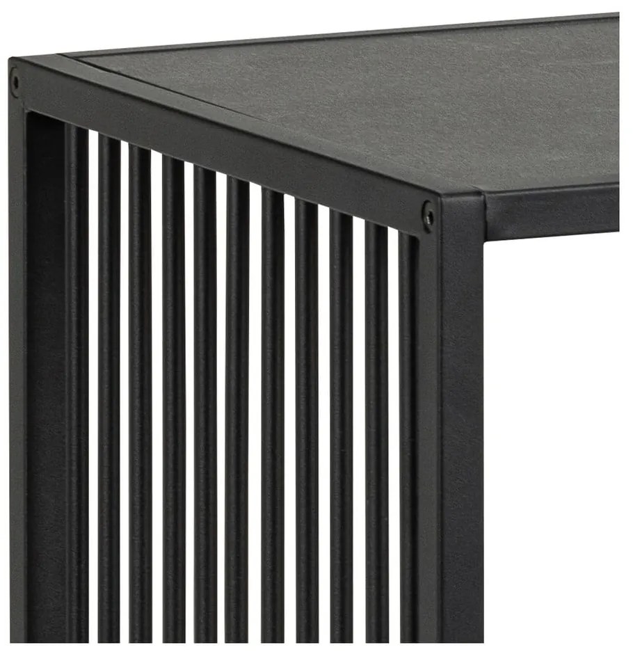 Libreria nera in pietra 120x83 cm Strington - Actona