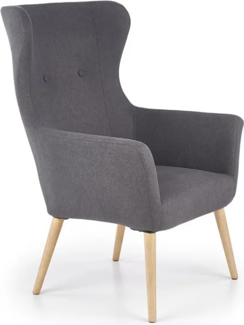 Poltrona imbottita Cotto grigio scuro - H 99 cm
