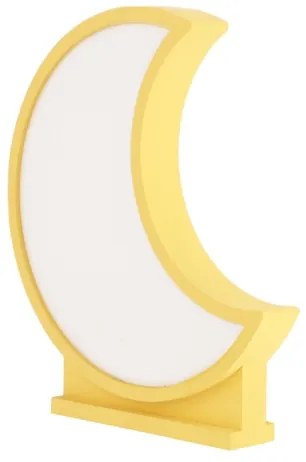Lampada da scrivania LED per bambini MOON LED/12W/230V gialla