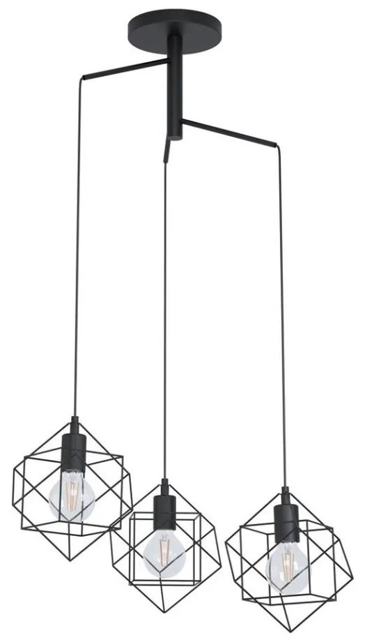 Eglo 43366 - Lampadario a sospensione con filo STRAITON 3xE27/60W/230V