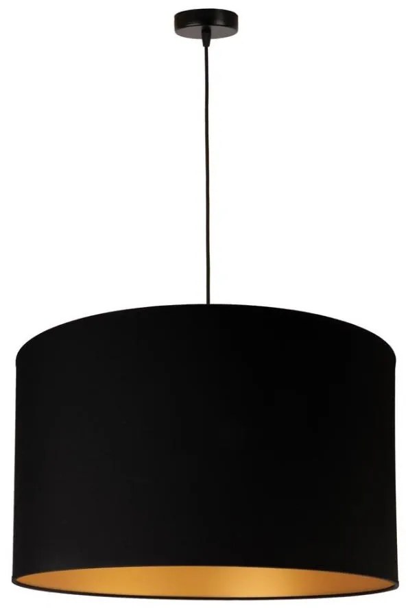 Duolla - Lampadario a sospensione con filo ROLLER 1xE27/40W/230V diametro 45 cm nero