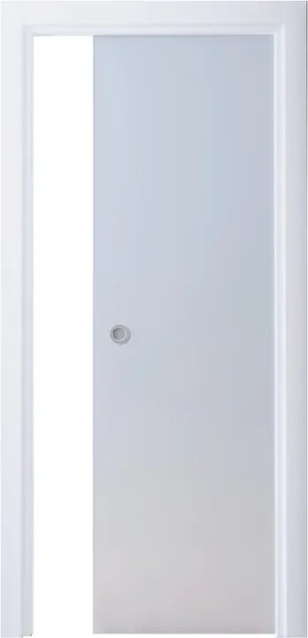 Telaio per porta Secret in legno verniciato bianco L 15 x H 230 cm