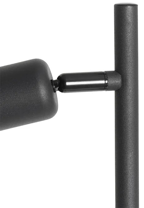 Lampada da terra di design nera con oro 3 luci - Noud