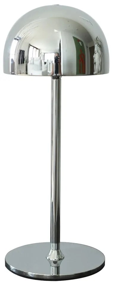 Lampada da tavolo LED argentata con paralume in metallo con telecomando (altezza totale 30 cm) Tim – Sirius