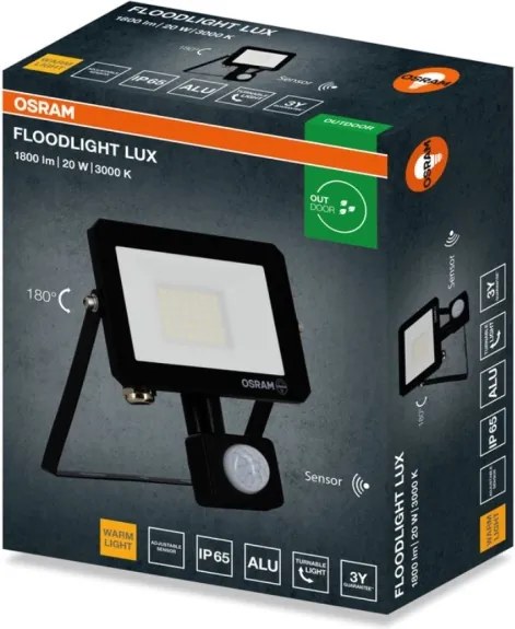 Osram - Proiettore LED con sensore FLOODLIGHT LED/20W/230V 3000K IP65