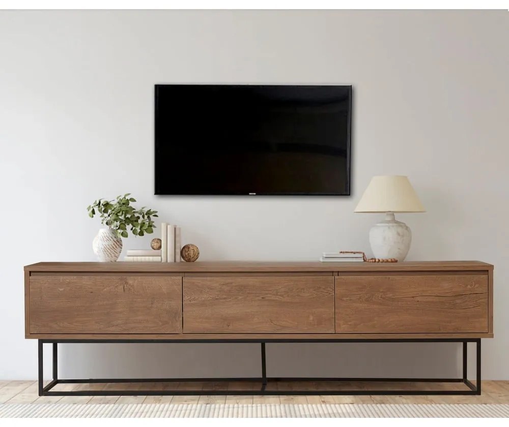 Mobile TV naturale in noce 180x50 cm Rodez - Kalune Design