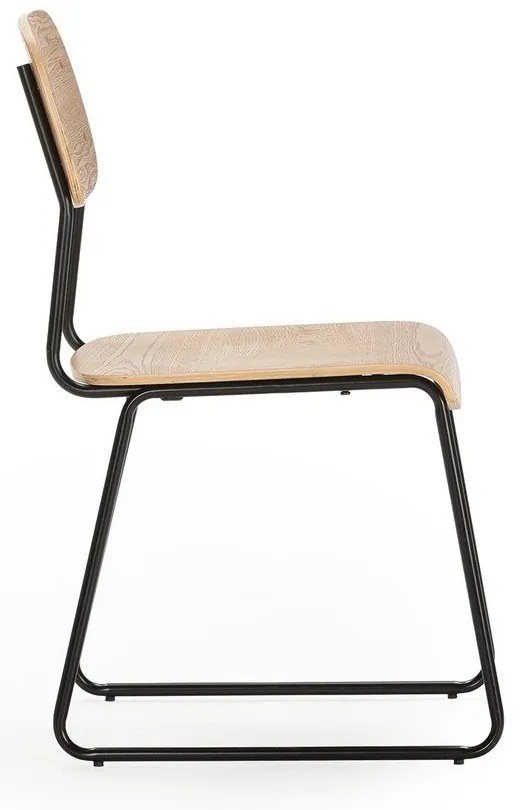 Set di sedie da pranzo color legno naturale effetto frassino 2 pz Aira - Marckeric