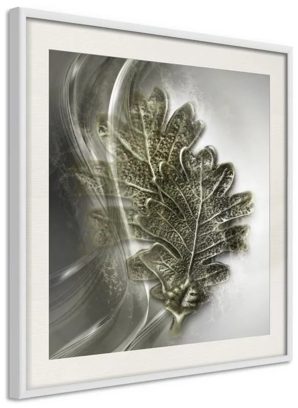 Poster  Leaves of the Tree of Wisdom  Cornice Quadri Cornice nera con pass-partout, Larghezza x Altezza Home decor 50x50