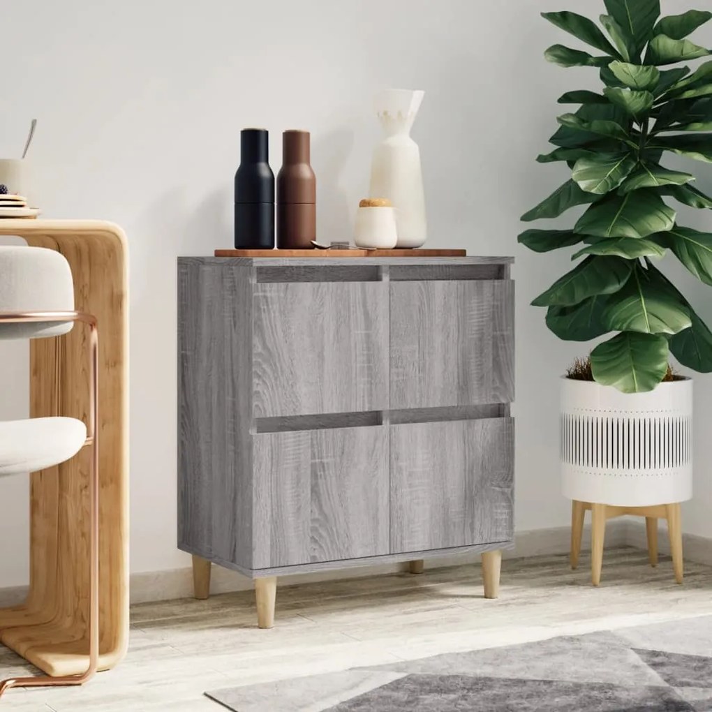 Credenza Grigio Sonoma 60x35x70 Cm İn Legno Multistrato /
