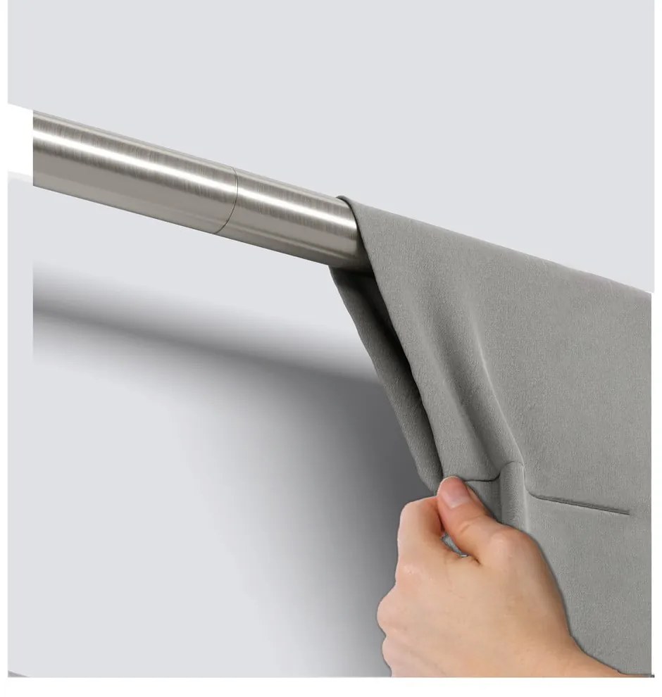 Bastone per tende allungabile in acciaio 81 - 163 cm Zen - Umbra