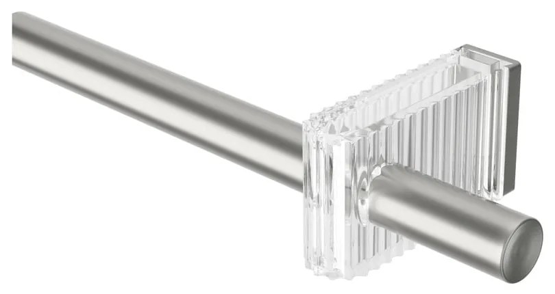 Bastone per tende color argento opaco in acciaio regolabile 107 - 305 cm Flute – Umbra