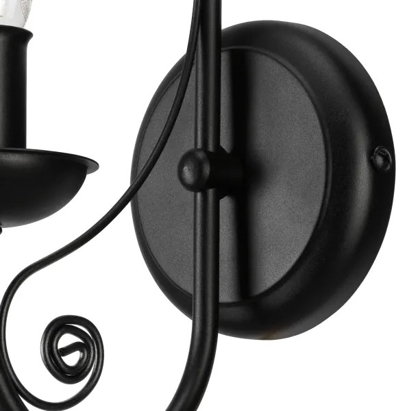 Applique DONATO 1xE14/40W/230V nero