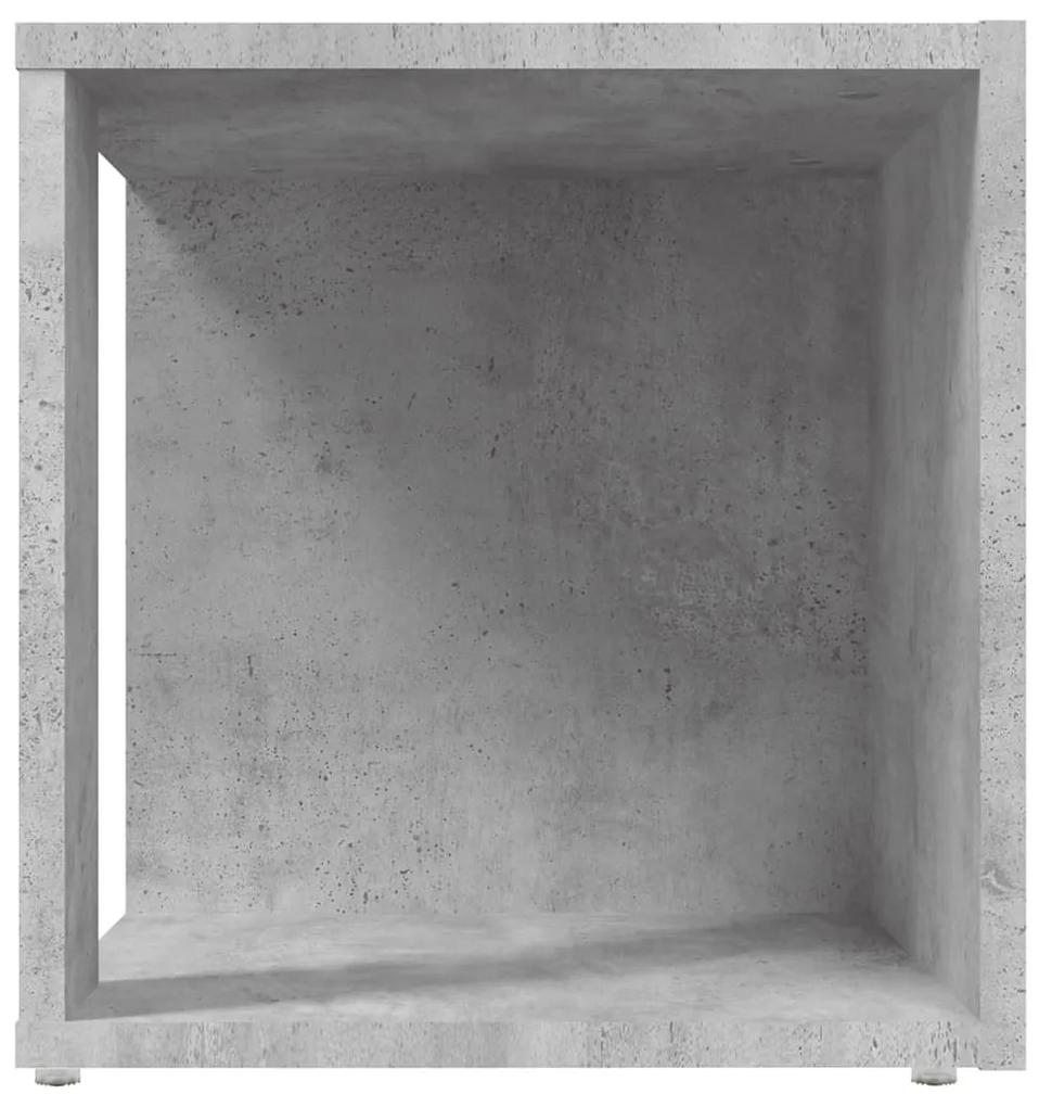 Tavolino grigio cemento 33x33x34,5 cm in truciolato