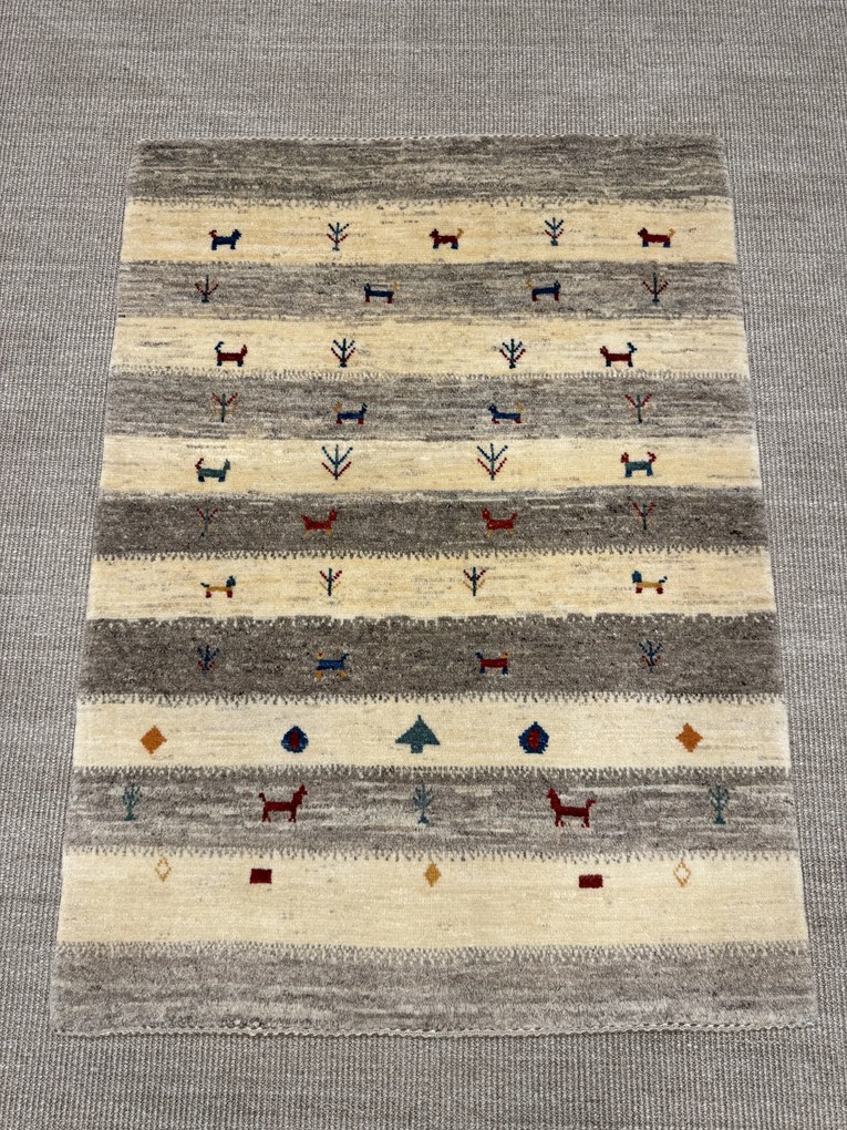 Gashguli Tappeto 100x140 Beige (Iran) Annodato A Mano