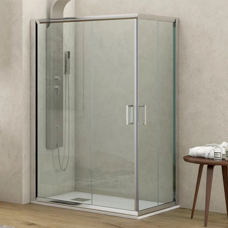 Box doccia 120x90 cm cristallo trasparente altezza 180cm K410 - KAMALU