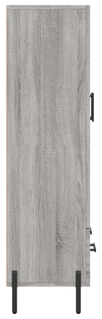 Credenza Grigio Sonoma 69,5x31x115 cm in Legno Multistrato