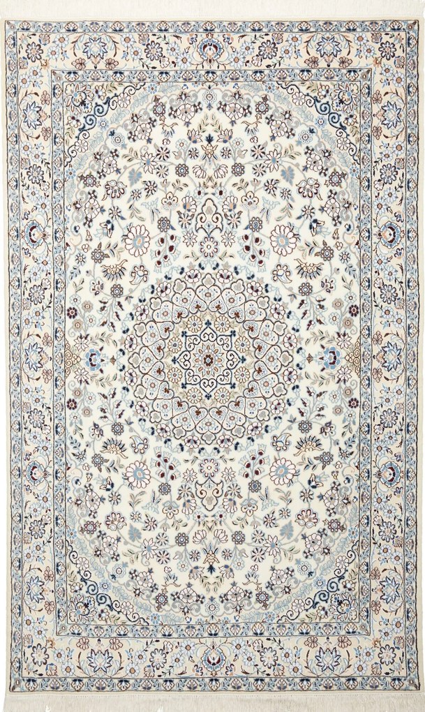 Nain Tappeto 130x210 Beige (Iran) Annodato A Mano