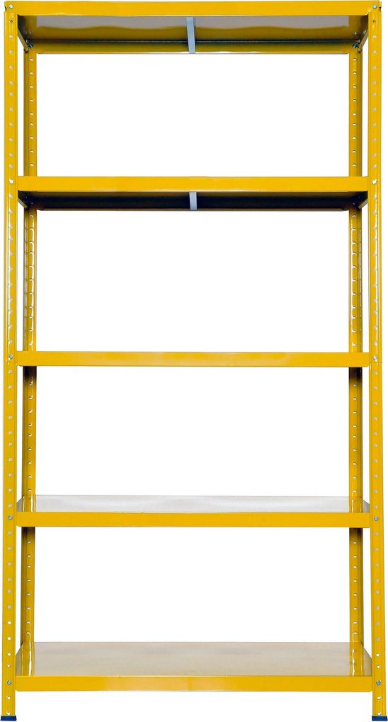 Scaffale in Metallo 5 Ripiani 100x40x187 cm  Ettore Giallo...